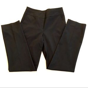 BLACK GRAY PINSTRIPE DRESS PANTS SIZE 4 — LIKE NEW